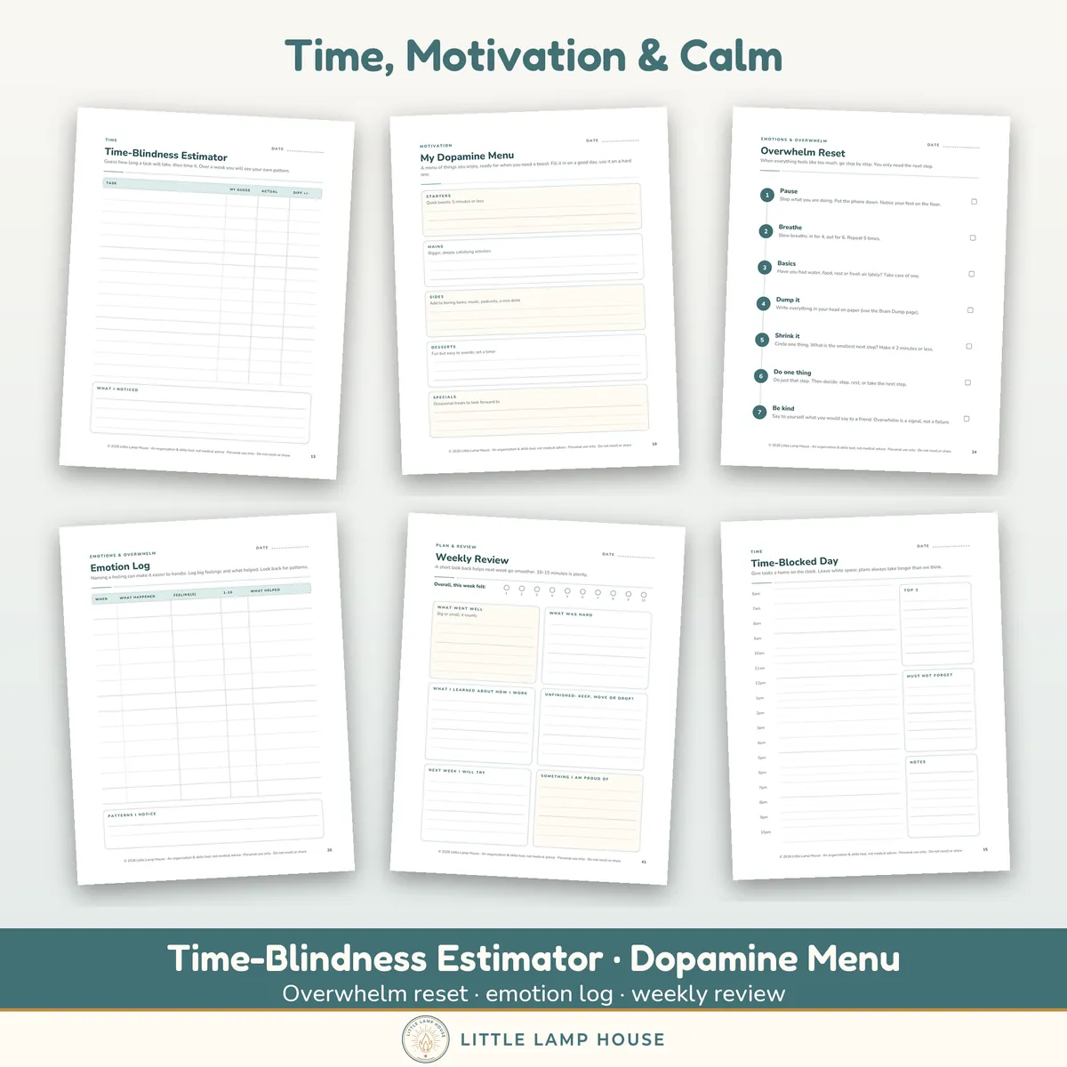 Adult ADHD Workbook: sizes and formats