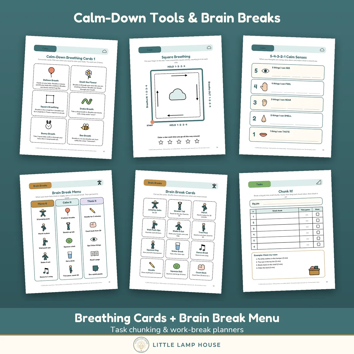Kids ADHD Skills Workbook: sizes and formats