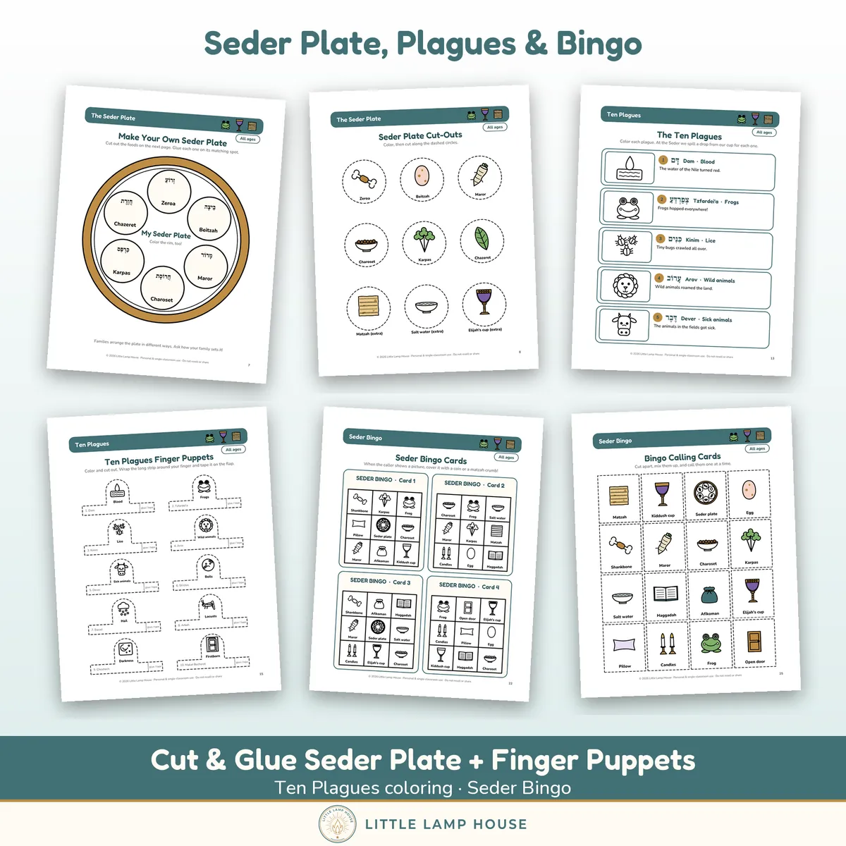 Kids Seder Book: sizes and formats