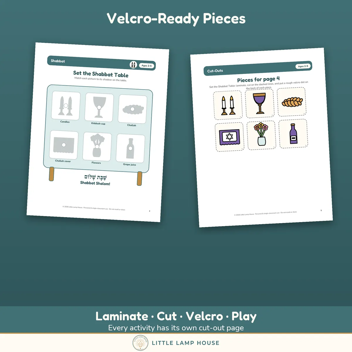 My Jewish Year Busy Book: sample pages